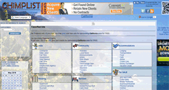Desktop Screenshot of chimplist.com